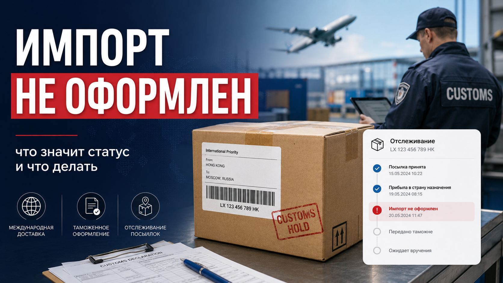 Что значит статус «Import clearance failure» и что делать с посылкой
