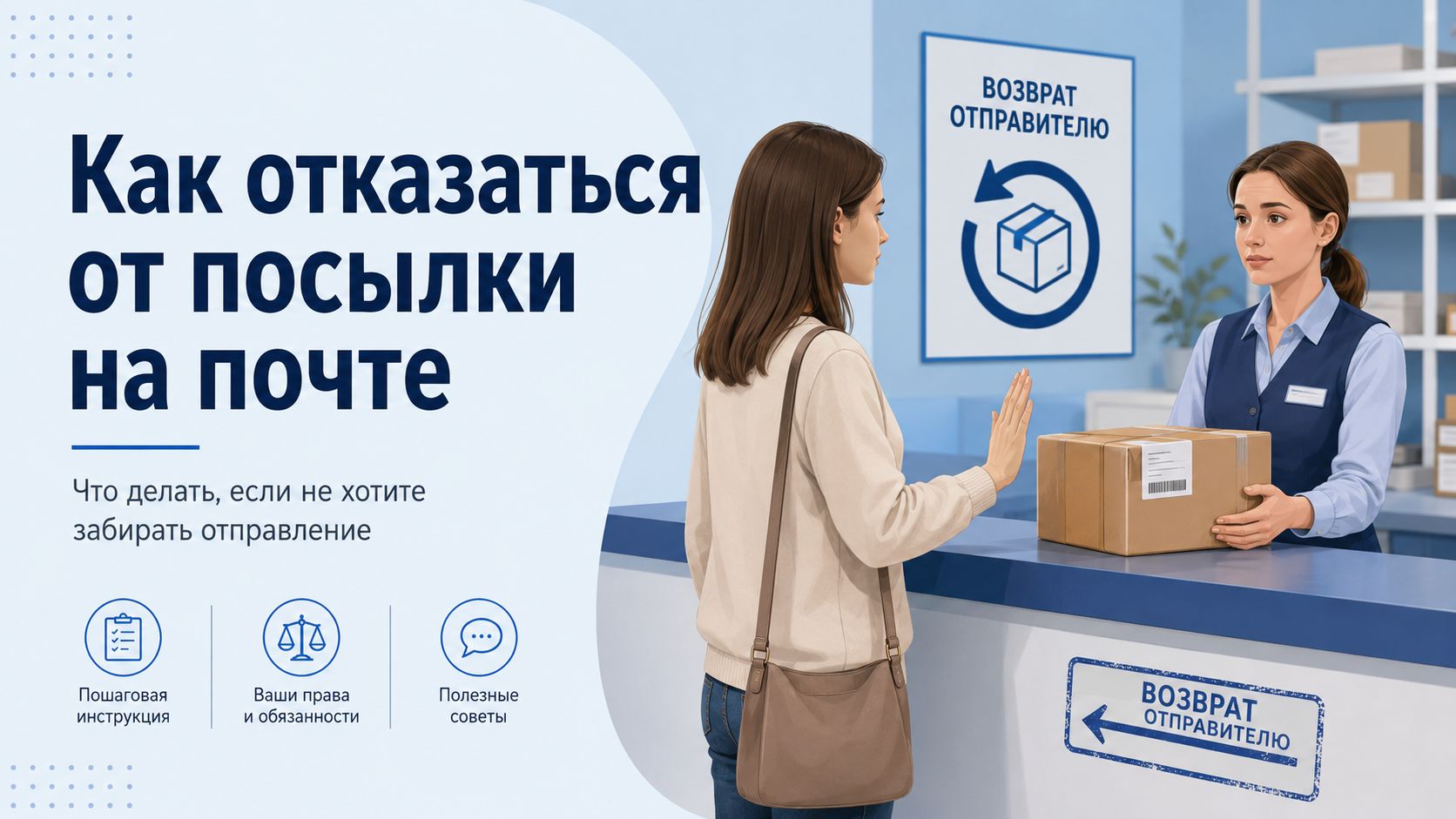 Как отказаться от посылки на почте: порядок действий и важные нюансы