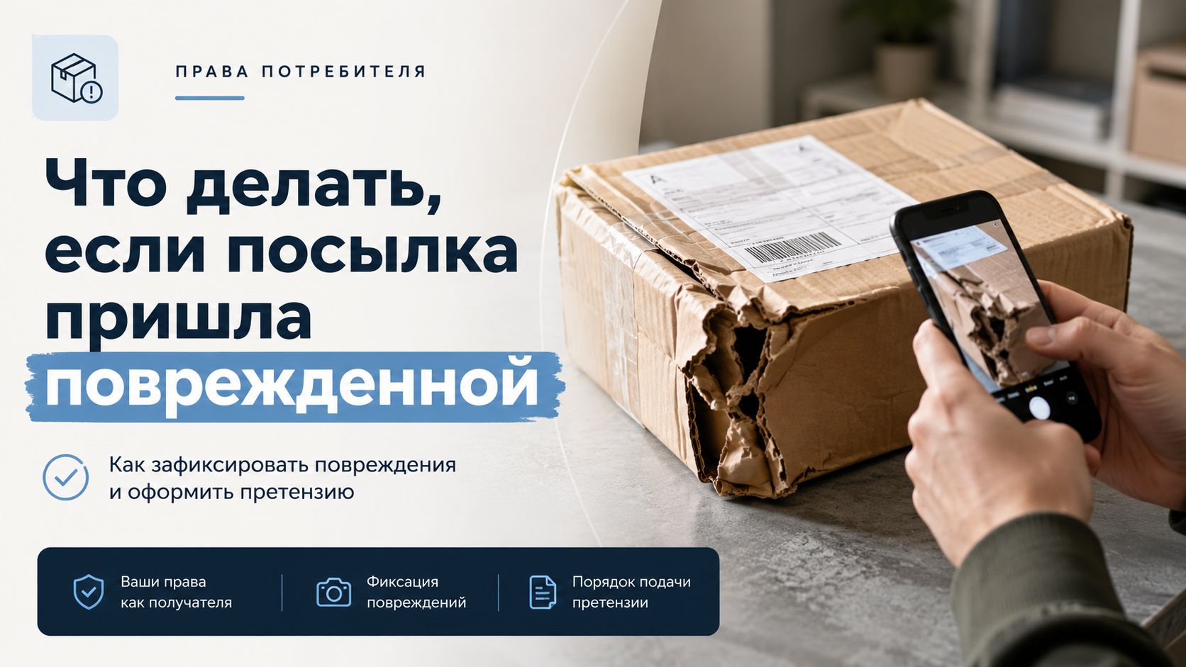 Что делать, если посылка пришла поврежденной: инструкция для получателя